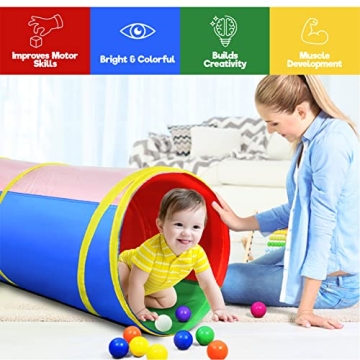 Hide N Side Pop-Up Tunnel Toy for Kids and Pets