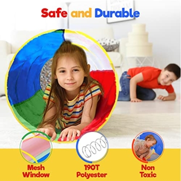 Hide N Side Pop-Up Tunnel Toy for Kids and Pets