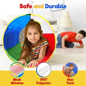 Hide N Side Pop-Up Tunnel Toy for Kids and Pets