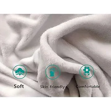 SHUIHAN Mushroom Blanket - Ultra Soft Flannel Throw for All Ages