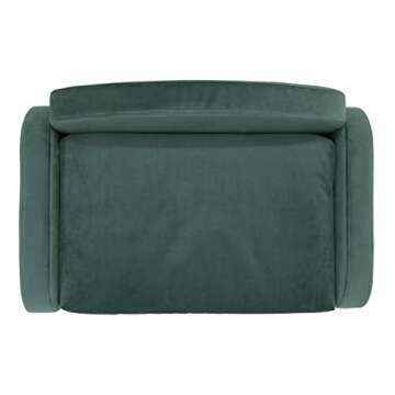 Paws & Purrs Modern Pet Sofa 31.5" Wide Low Back Lounging Bed with Removable Mattress Cover in Espresso/Teal