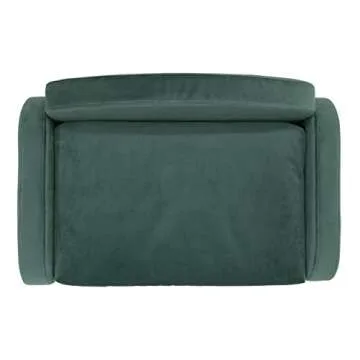 Paws & Purrs Modern Pet Sofa 31.5" Wide Low Back Lounging Bed with Removable Mattress Cover in Espresso/Teal