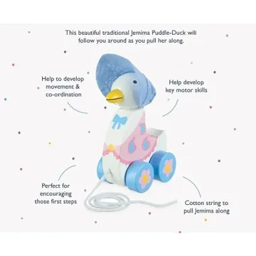 Jemima Puddle-Duck Pull Along Toy for Toddlers Ages 1+