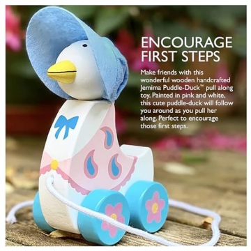 Jemima Puddle-Duck Pull Along Toy for Toddlers Ages 1+