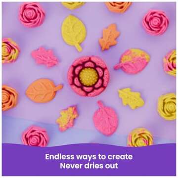 Kinetic Sand SquishBlossom Flower Playset for Kids and Moms