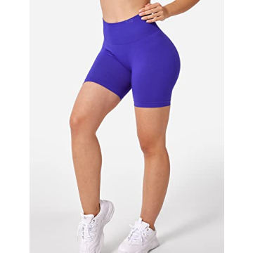 YEOREO Seamless High Waist Shorts for Active Women