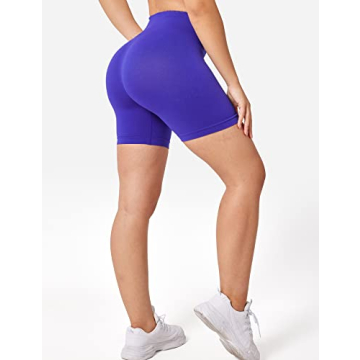 YEOREO Seamless High Waist Shorts for Active Women