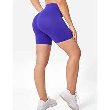 YEOREO Seamless High Waist Shorts for Active Women