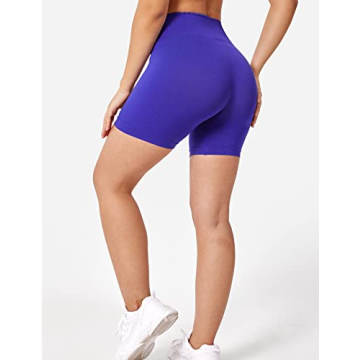 YEOREO Seamless High Waist Shorts for Active Women