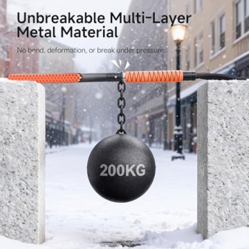 DMJN 27'' Detachable Snow Brush & Ice Scraper for Cars