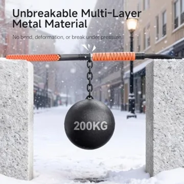 DMJN 27'' Detachable Snow Brush & Ice Scraper for Cars