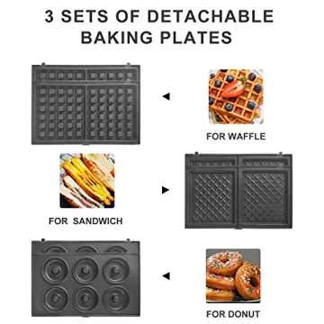 Health and Home Multi Baker for Waffles and Snacks