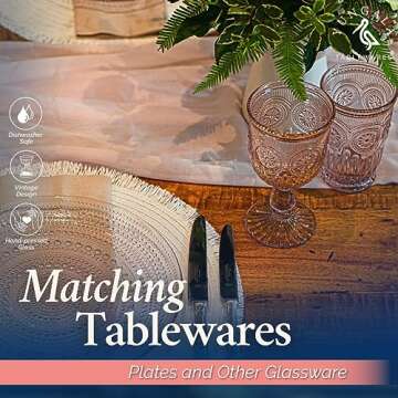 Yungala Pink Highball Tumblers set of 6 vintage glassware pink drinking glasses for lovers of colored glassware and colorful drinking glasses