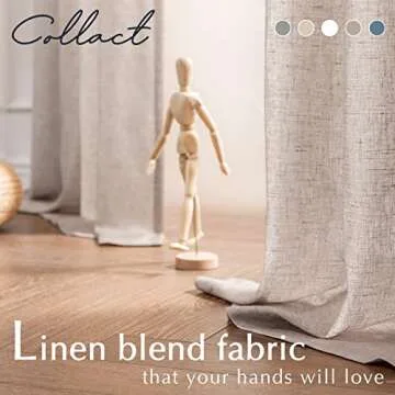 Elegant COLLACT Linen Curtains for Home Decor