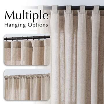 Elegant COLLACT Linen Curtains for Home Decor