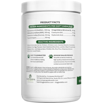 Doggie Dailies Joint Supplement for Dogs - 225 Chews