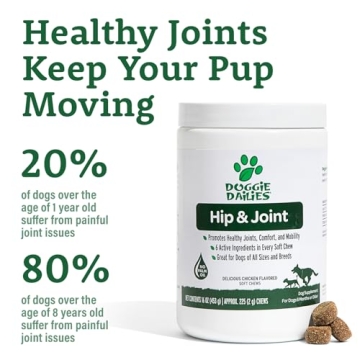 Doggie Dailies Joint Supplement for Dogs - 225 Chews