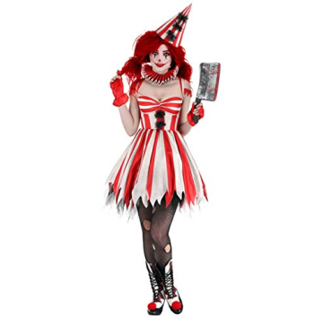 Women's Sinister Circus Clown Costume | Quality Theater Wear in Medium Size