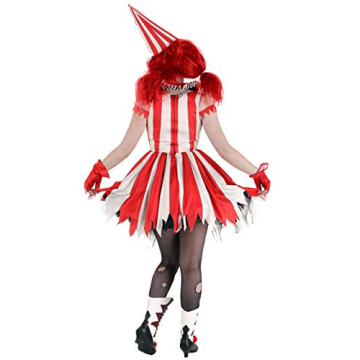Women's Sinister Circus Clown Costume for Theatrical Fun