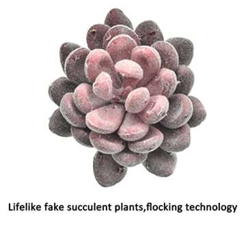 Daxi Events Artificial Succulents, 17 Pack Fake Succulents, Unpotted Faux Succulents， Realistic Textured Succulent Plants, Large Artificial Succulent Plants Bulk Decor Table Home Office Garden