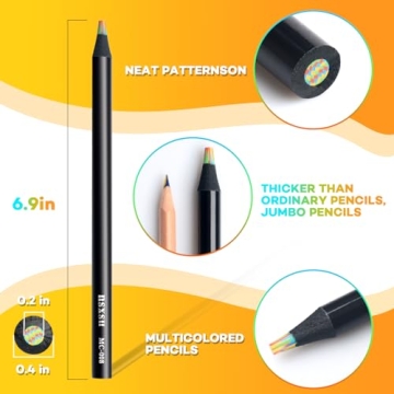 Rainbow Colored Pencils - Artistic Fun for Kids and Adults