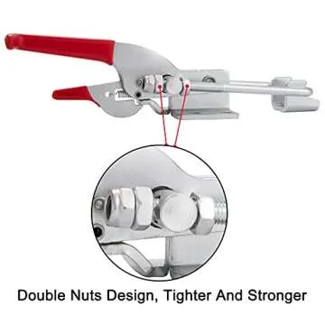 Accessbuy Heavy Duty Large Toggle Clamp Latch,2000Lbs Holding Capacity,Self-Lock U-Bolt Adjustable Latch for Tire Carrier,Industrial EquiIpment,Boxcar,Smoker Lid and More 7.87 Inch (2Pack)