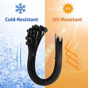 Durable Large Zip Ties 18 Inch - Heavy Duty with 250 lb Strength