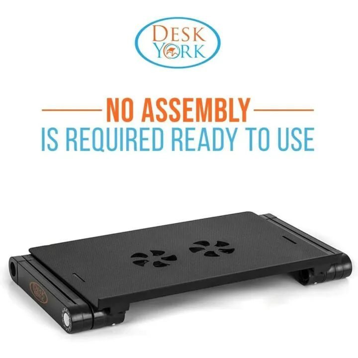 Adjustable Laptop Table for Bed & Couch with Cooling Fan