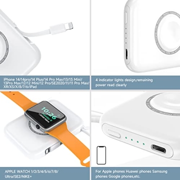 HUOTO 5000mAh Portable Charger for Apple Devices