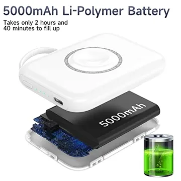 HUOTO 5000mAh Portable Charger for Apple Devices