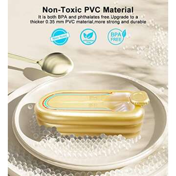 Keszing Inflatable Bathtub Portable Spa for Home Use