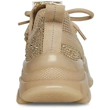 Steve Madden Girls Shoes Maxima Sneaker, Blush, 4