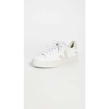 Veja Women's Campo Sneakers, White/Natural, 6 Medium US