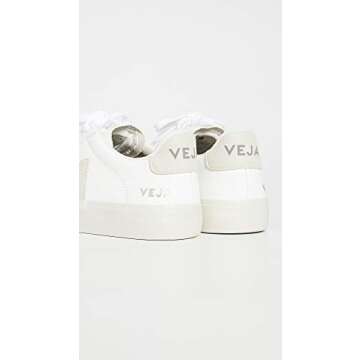 Veja Women's Campo Sneakers, White/Natural, 6 Medium US