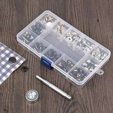 Laviesto Canvas Snap Kit - 150 Pcs Marine Fasteners