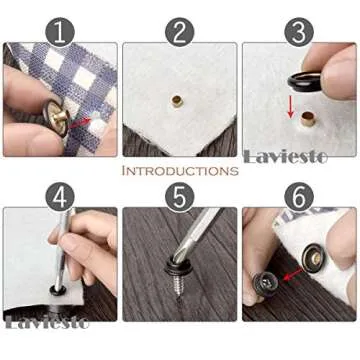 Laviesto Canvas Snap Kit - 150 Pcs Marine Fasteners