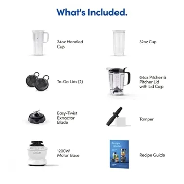 Nutribullet Blender Combo 1200W for Smoothies and Soups
