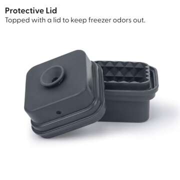 W&P Prism Single Ice Mold, Perfect Etched Large Cube, Slow Melting for Whiskey and Cocktails, Food Grade Premium Silicone, Dishwasher Safe, BPA Free