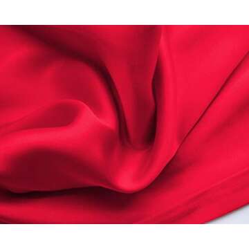 Wantschun Womens Wide Leg Pajama Pants Satin Silk Casual Loose Elastic Waist Lounge Pants Pj Bottoms Wine Red;L