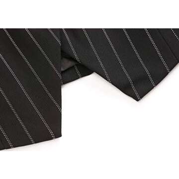 V VOCNI Women's Fully Lined 4 Button V-Neck Economy Dressy Suit Vest Waistcoat