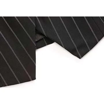 V VOCNI Women's Fully Lined 4 Button V-Neck Economy Dressy Suit Vest Waistcoat