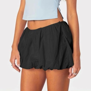 Hopiumy Summer Mini Bubble Skirt for Women
