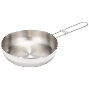 MSR Alpine Stainless Steel Camping Fry Pan for Outdoor Cooking
