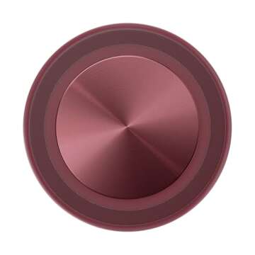 PopSockets Phone Grip Compatible with MagSafe, Phone Holder, Wireless Charging Compatible - Alum Radial Oxblood