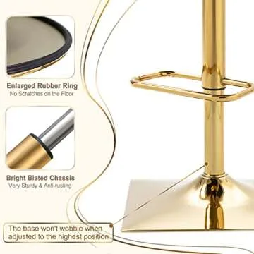 Swivel Velvet Bar Stool Set of 4, Adjustable Comfy Counter Height Barstool, Modern Dining Chair with Woven Back, Upholstered Bar Stools for Bar Counter, Kitchen Island, Cafe, Pub, Farmhouses, Black