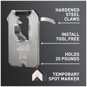 3M CLAW Drywall Picture Hanger Pack - Easy Hanging Solution