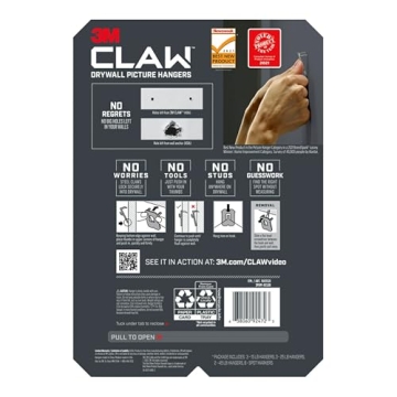 3M CLAW Drywall Picture Hanger Pack - Easy Hanging Solution