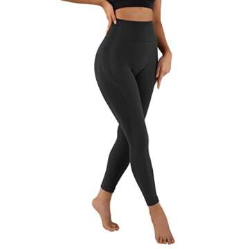 RXRXCOCO Seamless Butt Lifting Workout Leggings for Women Tummy Control Yoga Pants High Waisted Gym ...