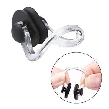 Linwnil 10Pcs Nose Clips - High-Quality, Comfortable Swim Gear for All Ages!