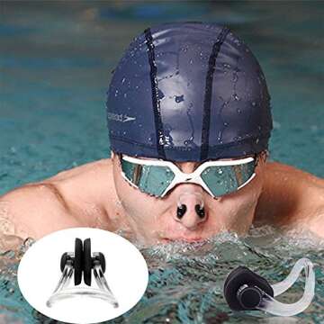 Linwnil 10Pcs Nose Clips for Swim Comfort and Fun